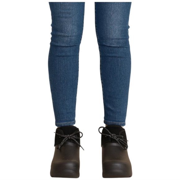 UGG TASMAN X LACE BLACK WATERPROOF RUBBER WOOL RAIN BOOTS SIZE 8 WOMEN - Picture 2 of 10